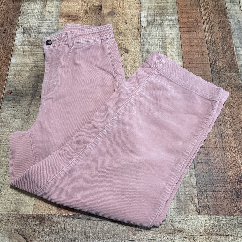 Everlane Women's Pink Corduroy Baggy Wide Leg Pants Sz 8 Classic Preppy Grunge